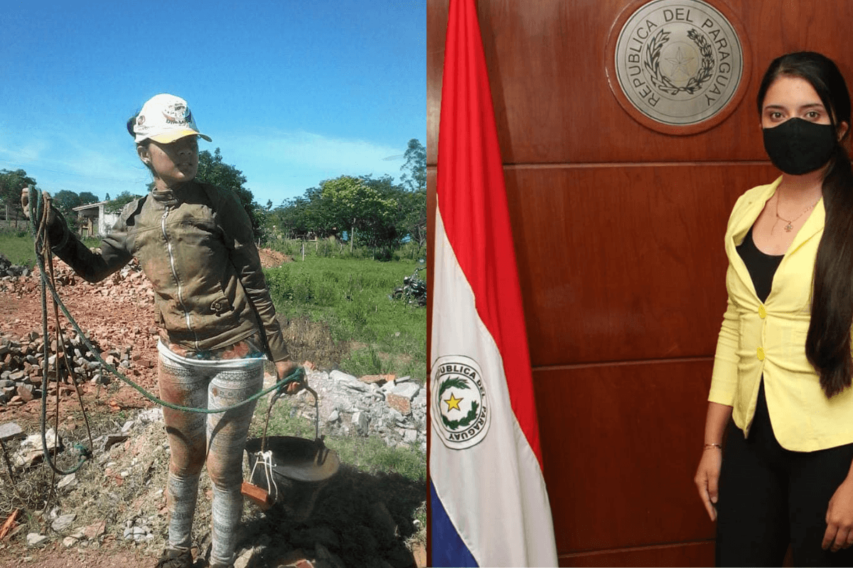 VIRAL: Jovencita trabajó de albañil para pagar sus estudios de derecho