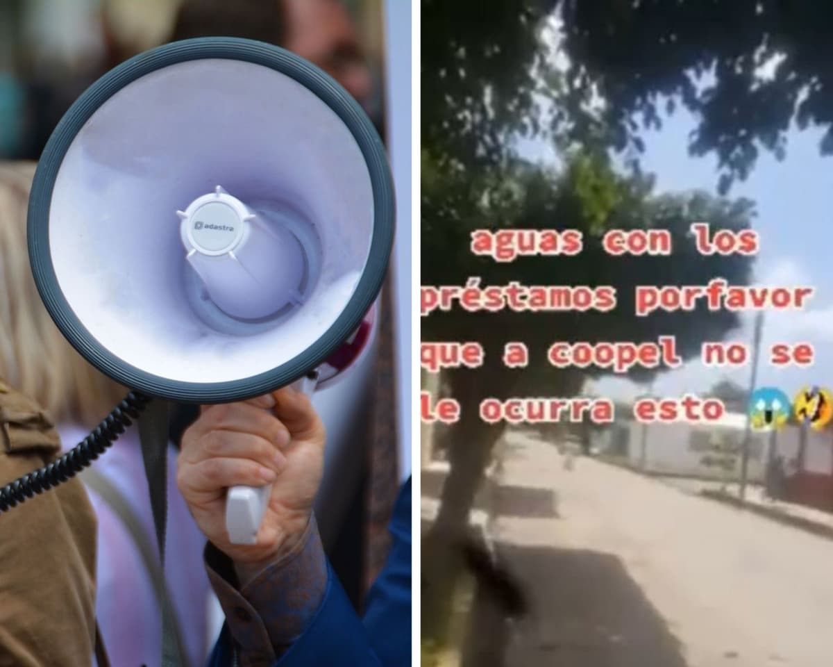 VIDEO: Vocean a deudora con un megáfono para que liquide su deuda, método causa polémica