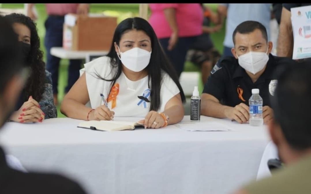 Felicita Blanca Merari Tziu Muñoz a la FGE por su pronta actuación ante hechos violentos en Puerto Morelos