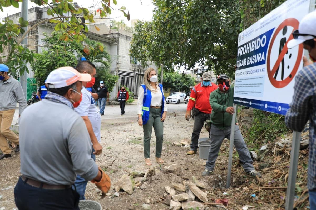 Responde gobierno municipal a peticiones de vecinos de la colonia Nicte Há