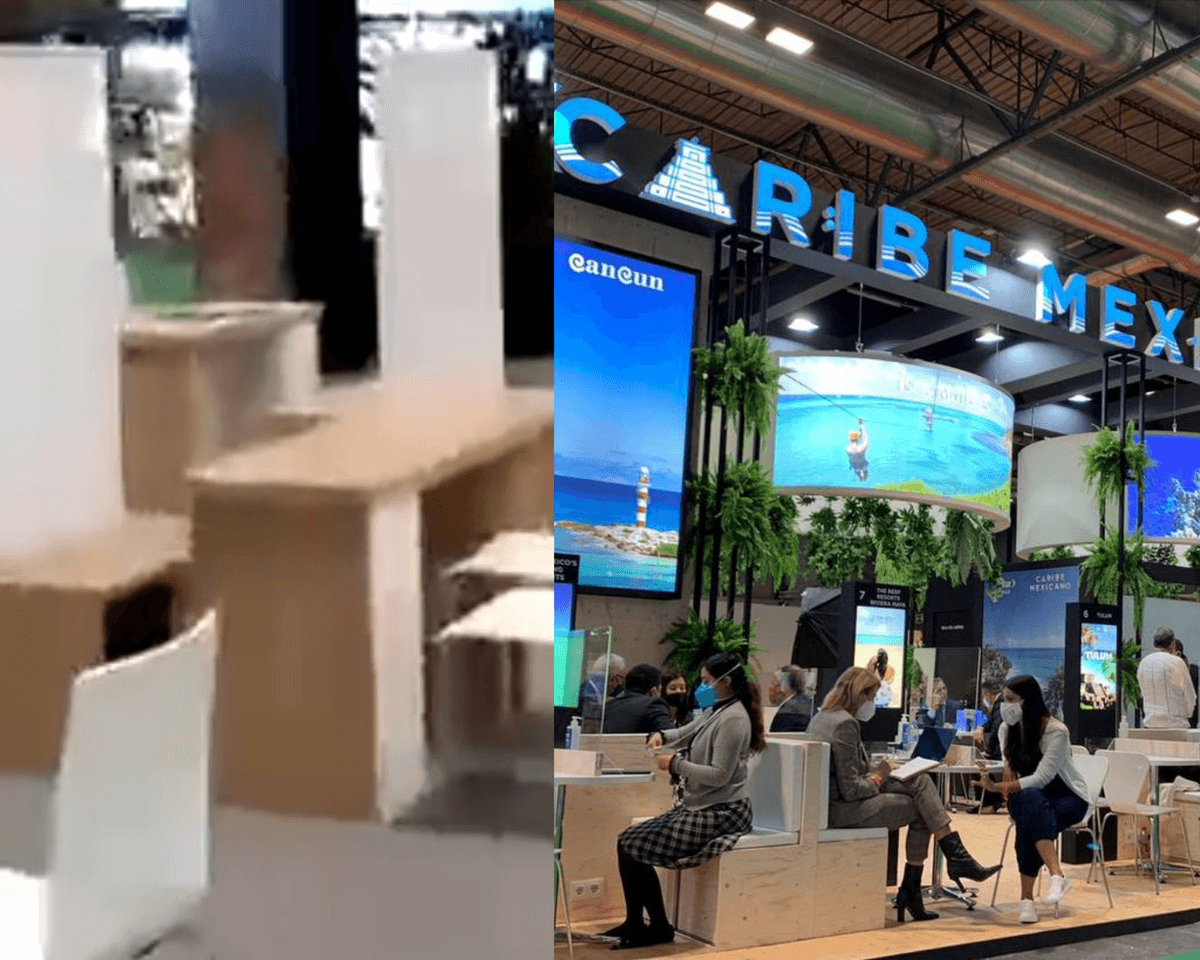 Exhiben abandono de stand de México en la FITUR; en contraste el del Caribe Mexicano brilló