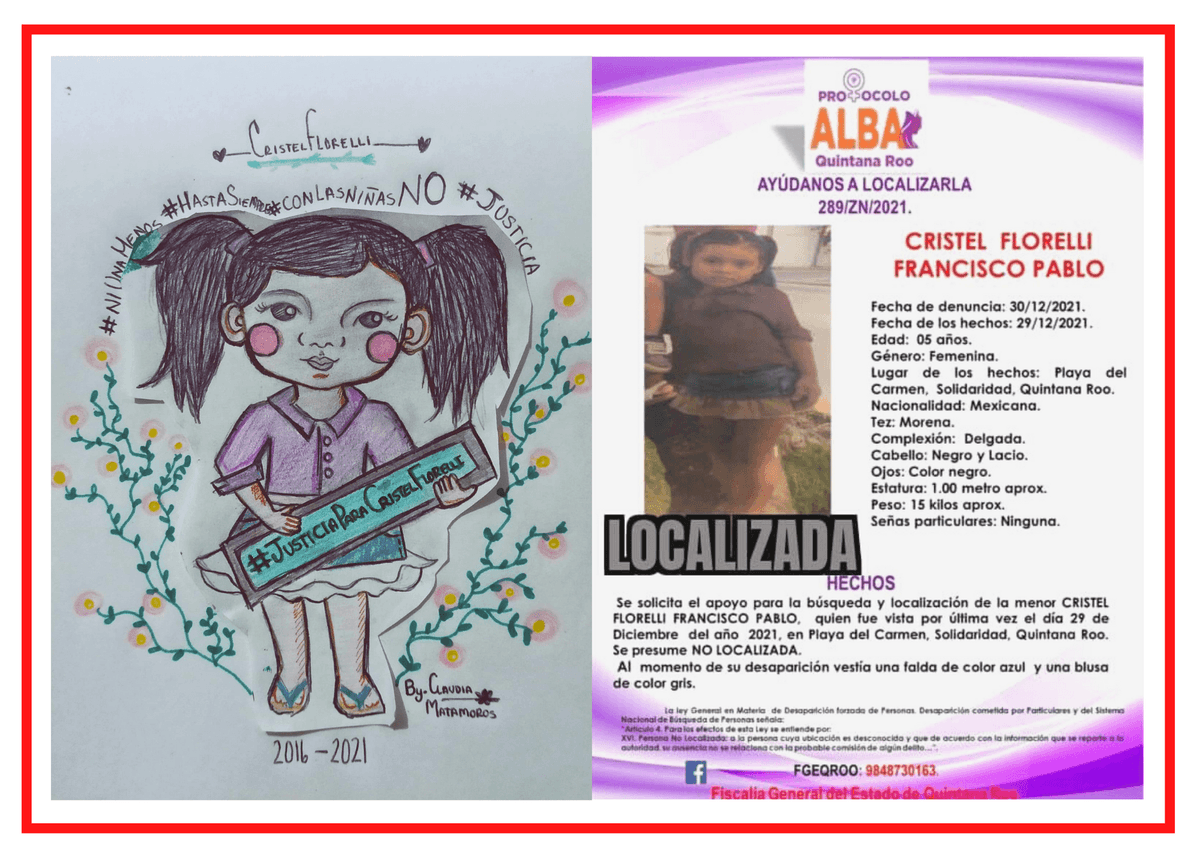 Con galletas y chocolates, se habrían llevado a Cristel para matarla en Playa del Carmen