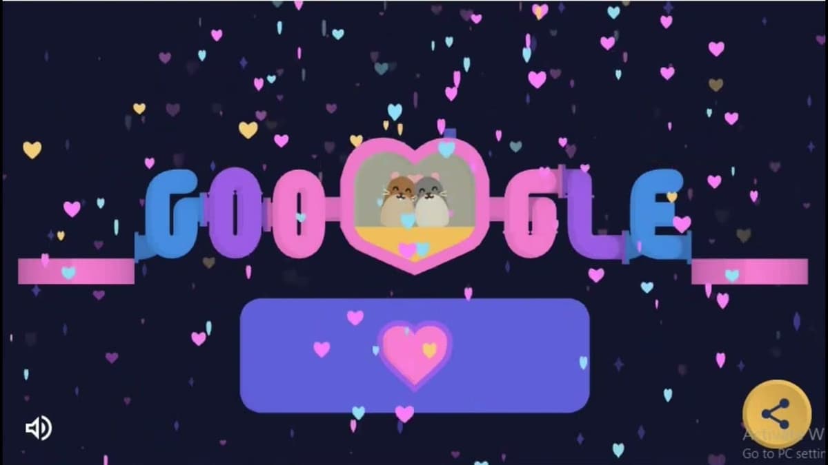 Día de San Valentín: Google celebra el amor con tierno doodle