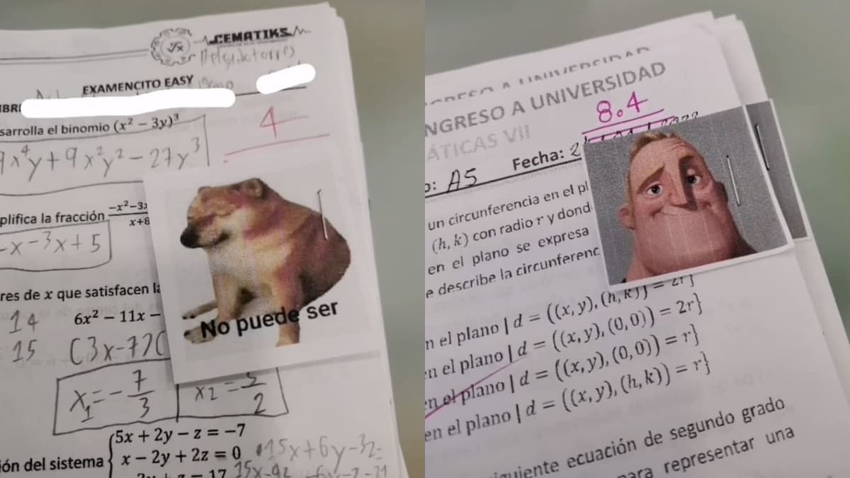 Desde el Cheems hasta Mr. Increíble: Profesor califica exámenes con memes y se vuelve viral