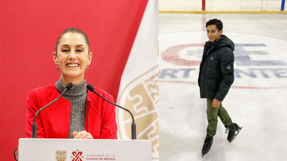 Reportero asegura que Claudia Sheinbaum descubrió al patinador Donovan Carrillo
