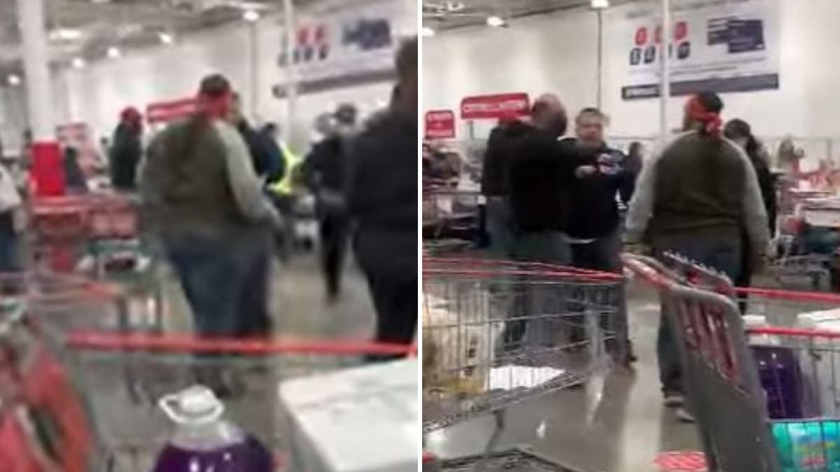 VIDEO: Clientes en Costco de Chihuahua se agarran a pelear en el área de cajas