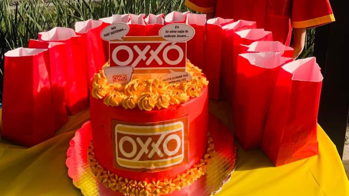 FOTOS: Le festejan el cumpleaños con fiesta temática de Oxxo y se vuelve viral