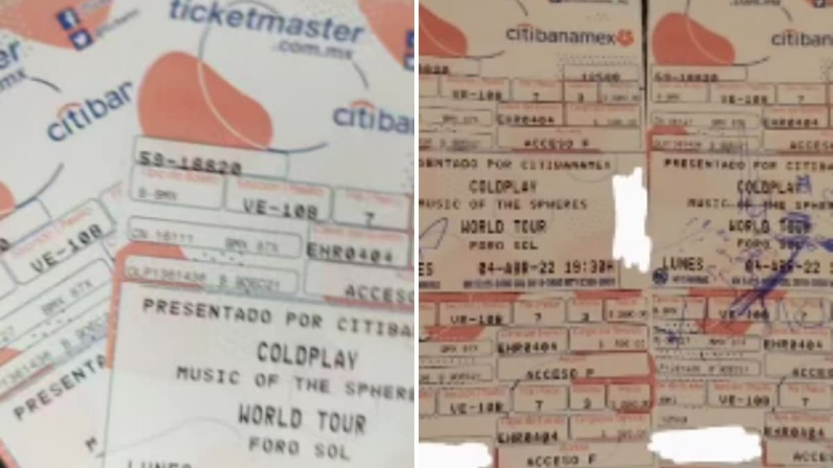 VIDEO: Pareja se queda sin ver a Coldplay en la CDMX porque su hija les rayó los boletos