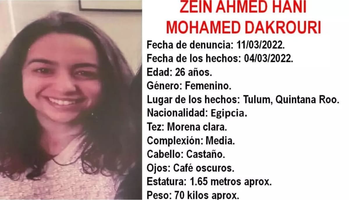 En Tulum, reportan desaparición de mujer originaria de Egipto