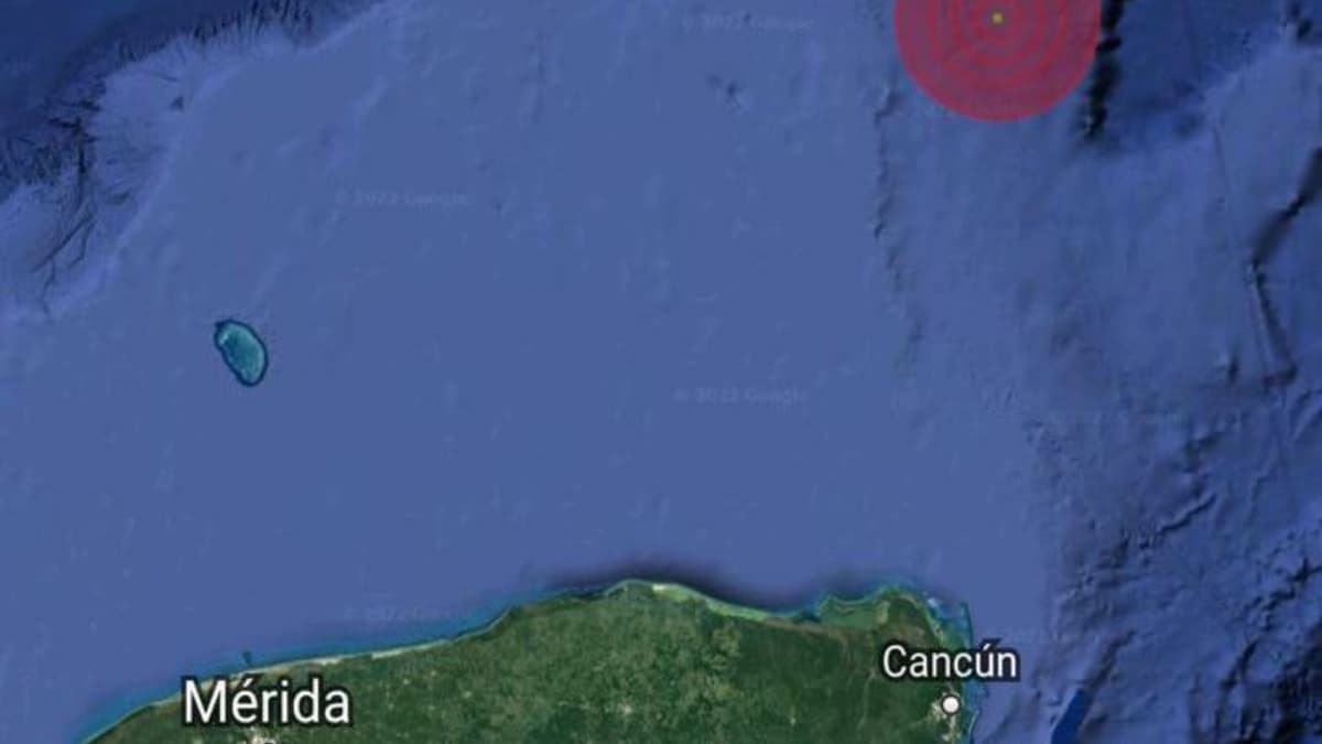 Se registró sismo de magnitud 4.6 a 252 kilómetros al norte de Holbox