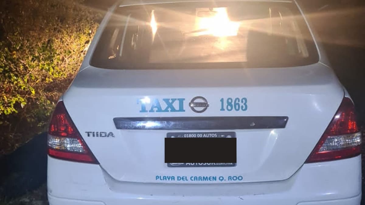 Encuentran a taxista de Playa del Carmen estrangulado y golpeado cerca de Xel-Ha