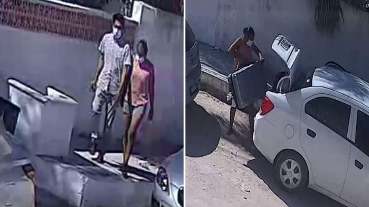 VIDEO: Captan robo de maleta desde un coche en Puerto Morelos, solo les tomó solo unos segundos