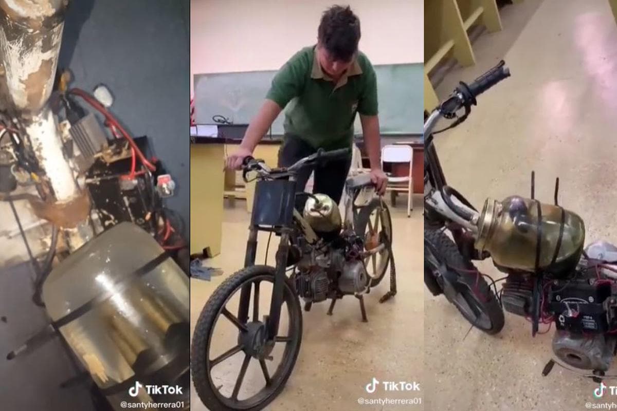 Joven crea motocicleta que utiliza agua salada como combustible
