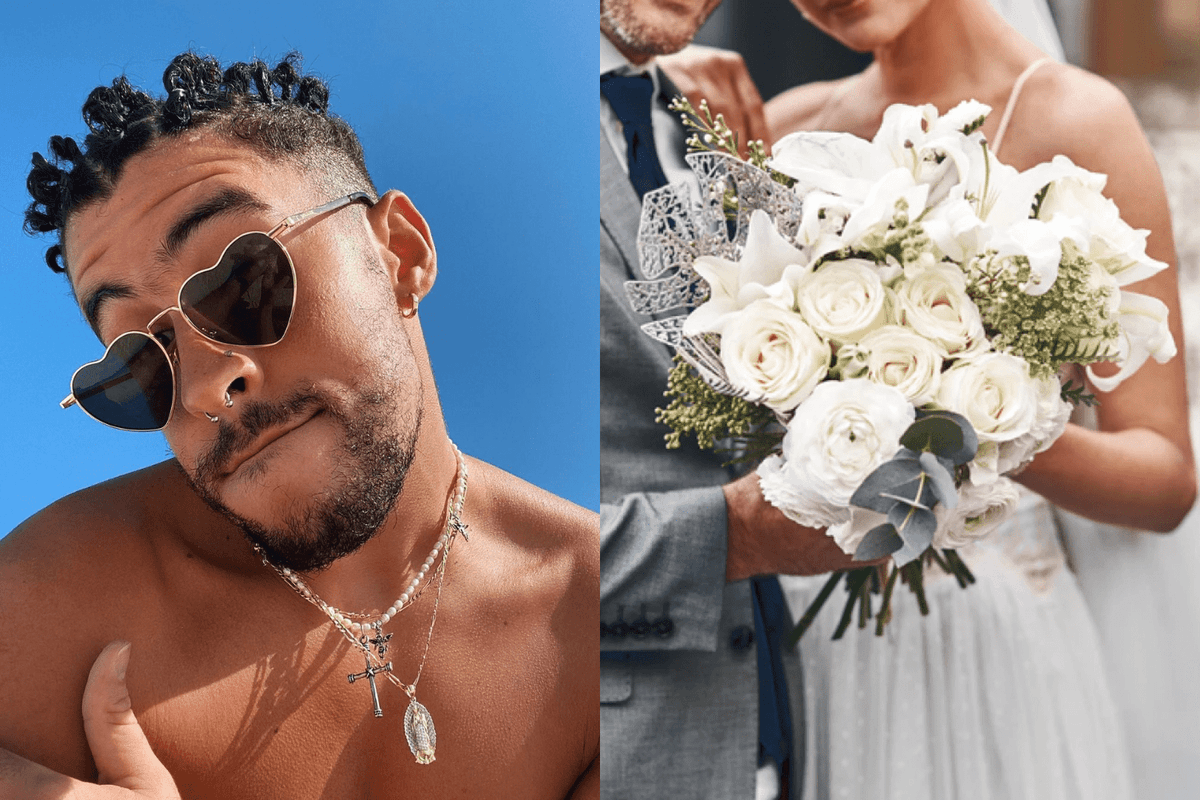 Novia exhibe que familiares y amigos no irán a su boda por ver a Bad Bunny