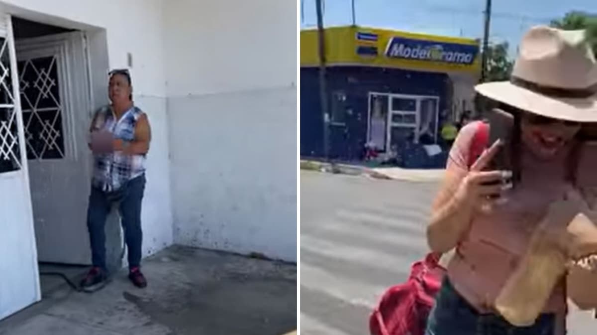 VIDEO: Mujer moja a unos turistas en Colima diciendo que "la banqueta no es pública"