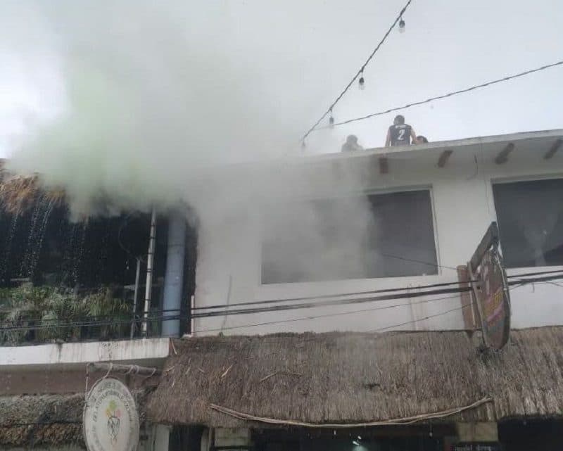 Surge incendio en restaurante de Holbox