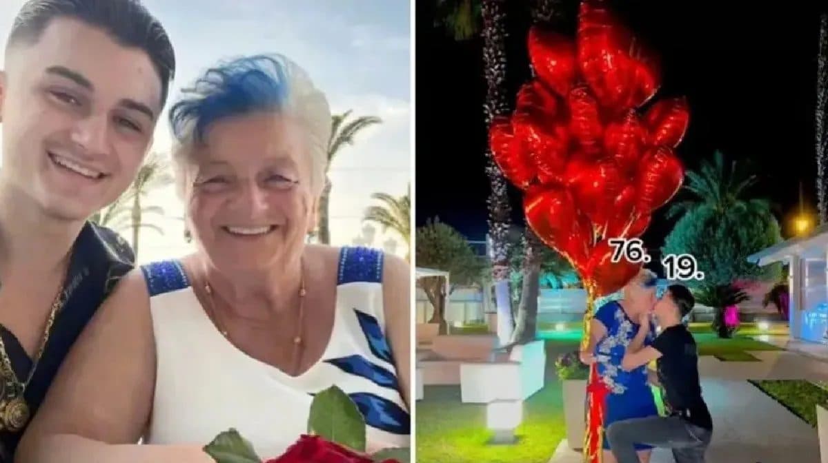 Video: Joven de 19 años le propone matrimonio a su novia de 76 años y su historia se hace viral