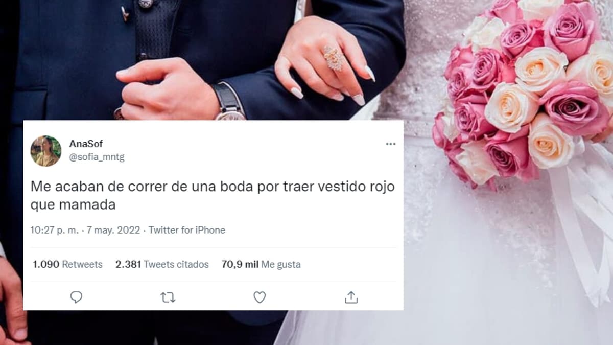 La corren de una boda por traer vestido "rojo" y genera debate en redes sociales