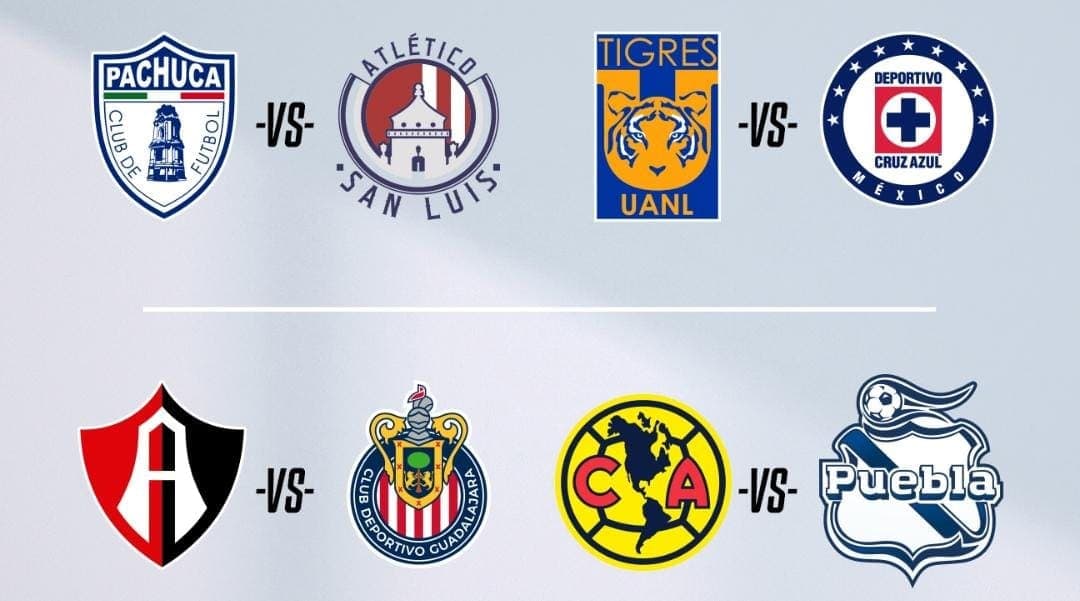 Así quedan los partidos de la Liguilla del futbol mexicano