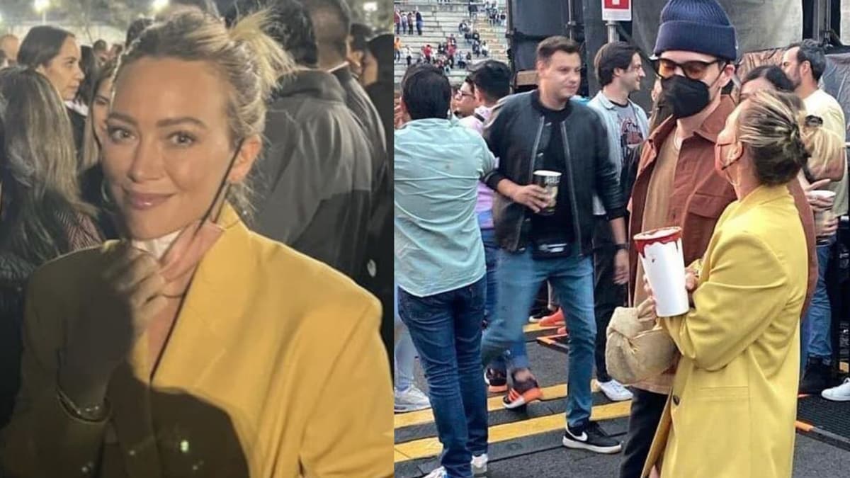 Captan a Hilary Duff en el concierto de The Killers en CDMX