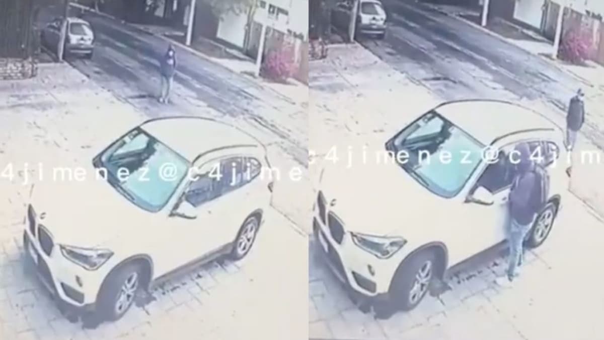 Video: Captan el momento en que hombre armado roba camioneta a una mujer en Edomex