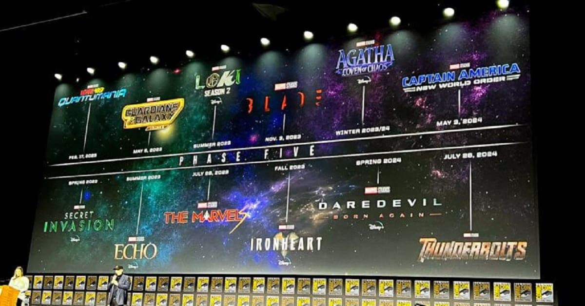Marvel anuncia el calendario completo de series y películas de la Fase 5 del MCU