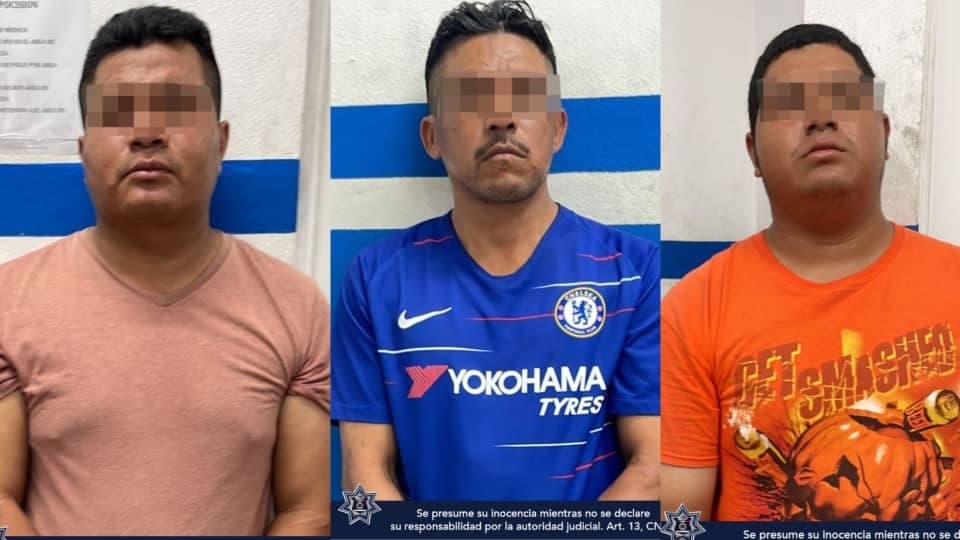 Policías de Solidaridad detienen a tres ladrones en Bosque Real