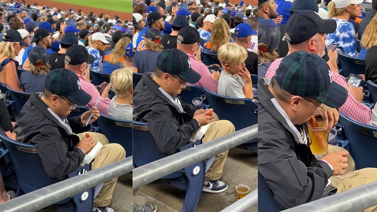 VIDEO: Hombre utiliza una salchicha como "popote" para su cerveza y se hace viral