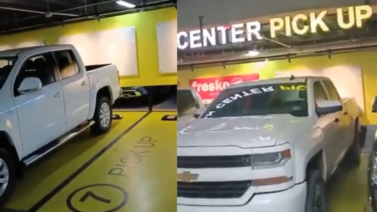 VIDEO: Usuarios se confunden y usan espacio de "servicio pickup" para estacionar camionetas