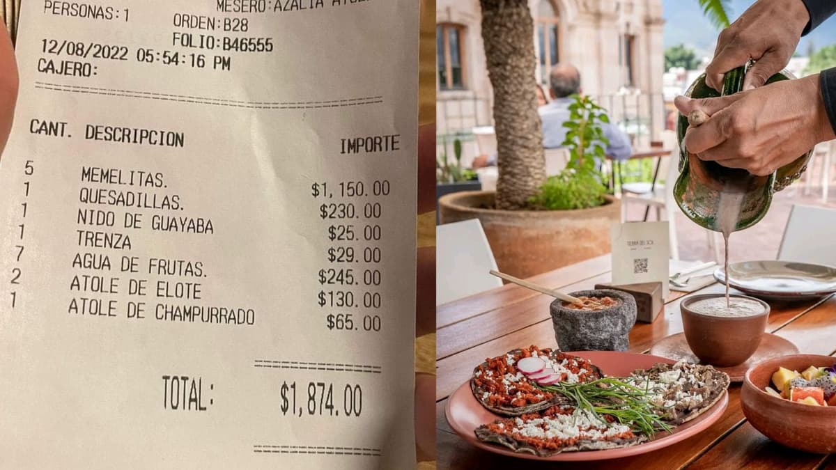 Exhiben a restaurante tras cobrar más de mil pesos por cinco memelas