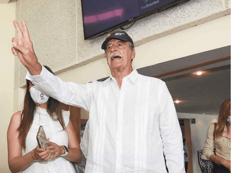 Expresidente Fox celebra candidatura de Vargas del Villar por el Edomex