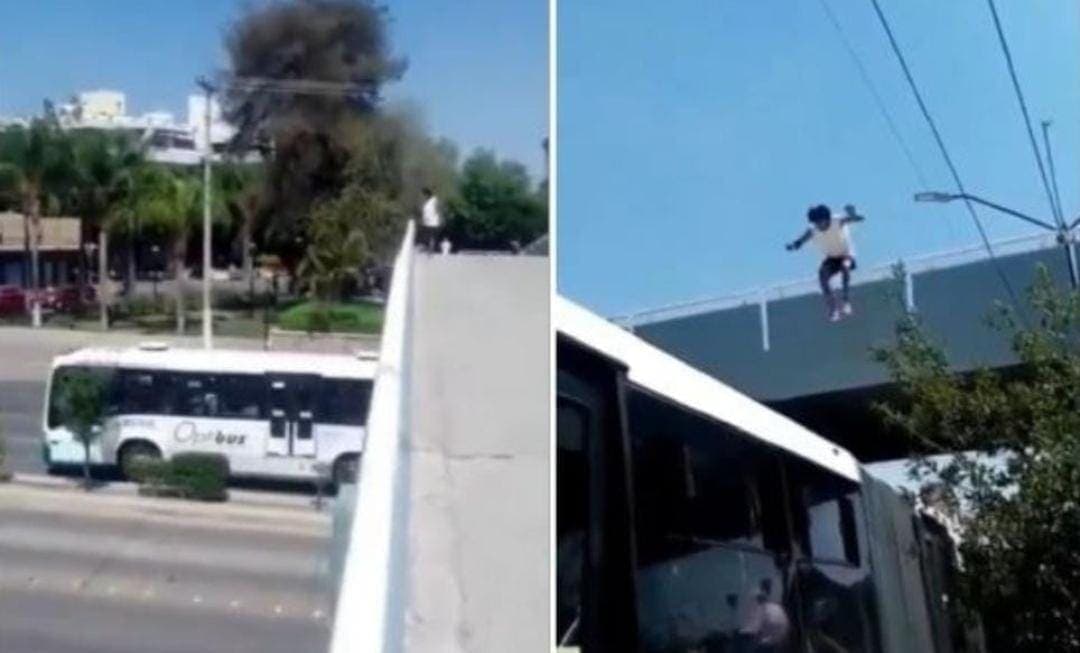 Video: Joven se graba haciendo un peligroso reto de parkour en León