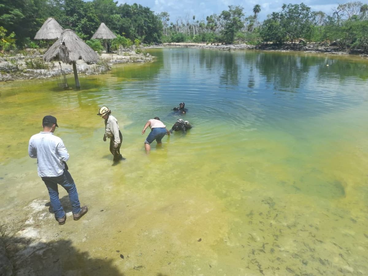 Exploran cenote de Tulum en búsqueda de mujer desaparecida