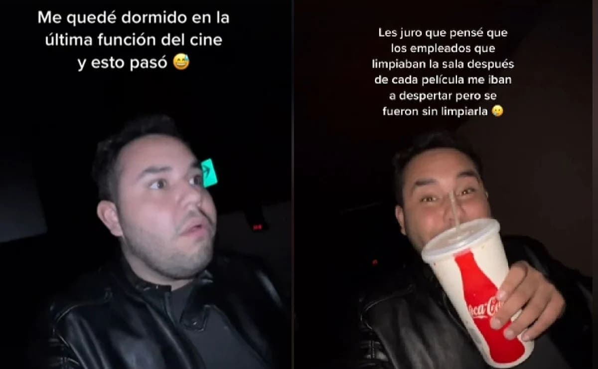 VIDEO: Se queda dormido en el cine y lo dejan encerrado: "Ya no hay nadie"