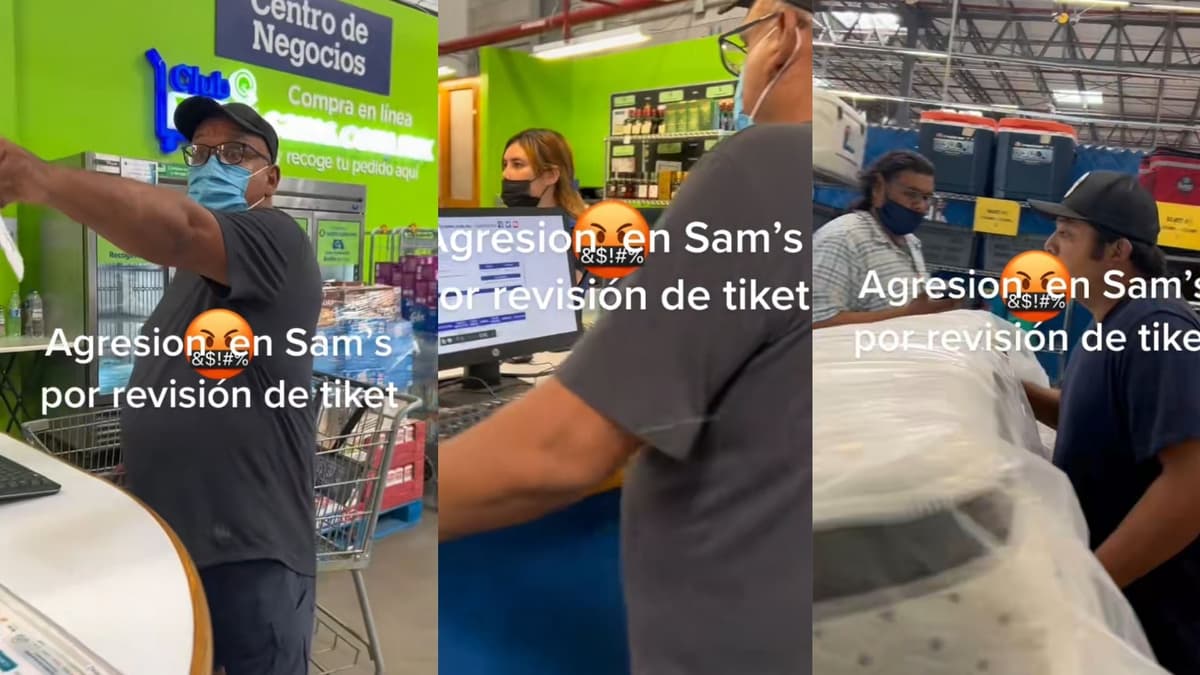 VIDEO: No entiende Sam's, guardia de seguridad arrebata productos y ticket a cliente para "revisarlos"