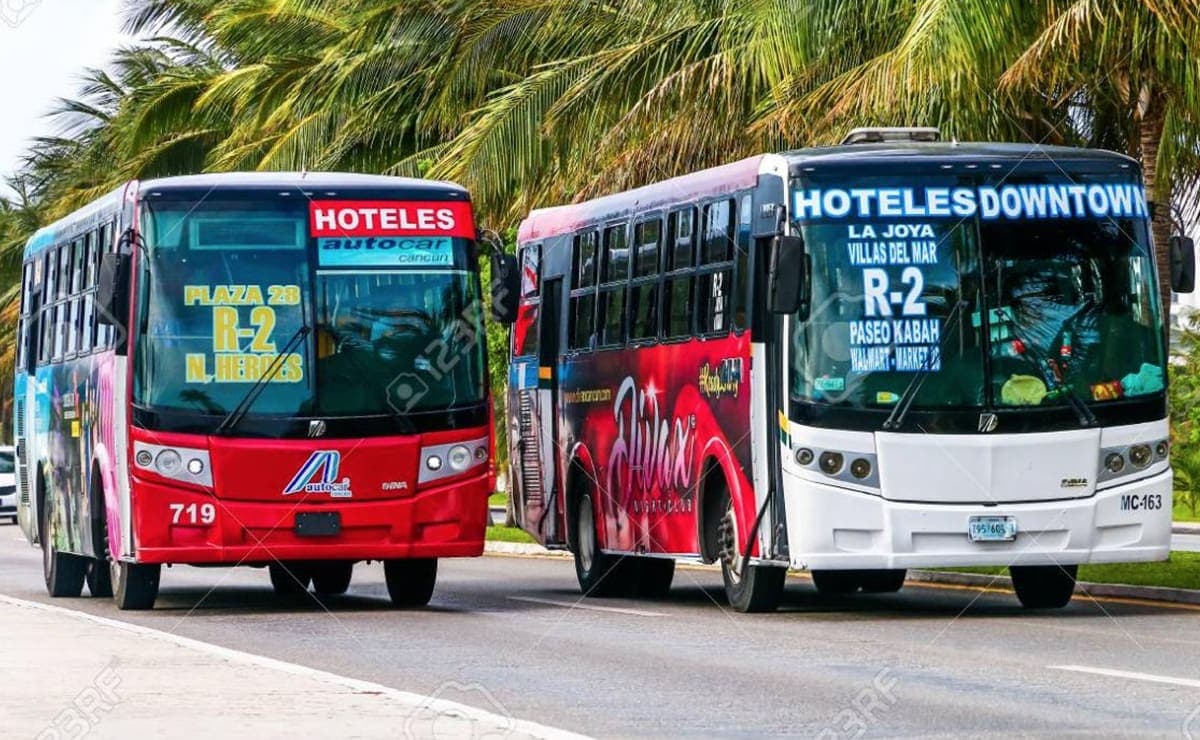 CANCÚN: Camiones de transporte público suspenderán servicio nocturno por amenazas de taxistas