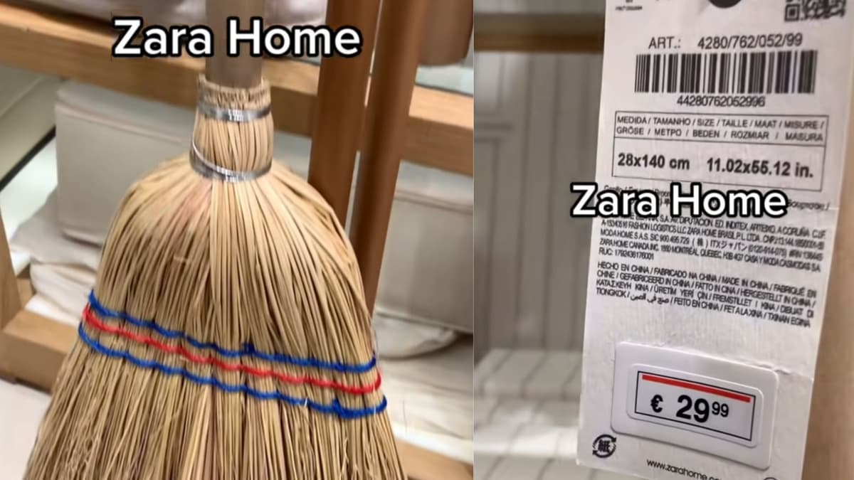 VIDEO: Vende Zara Home escoba de mercado en 600 pesos