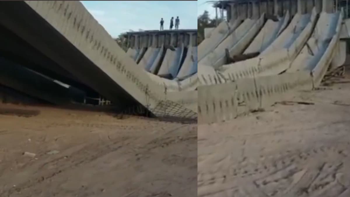 VIDEO: Se cae el puente Quelite a pocos días de  inaugurarse en Sinaloa