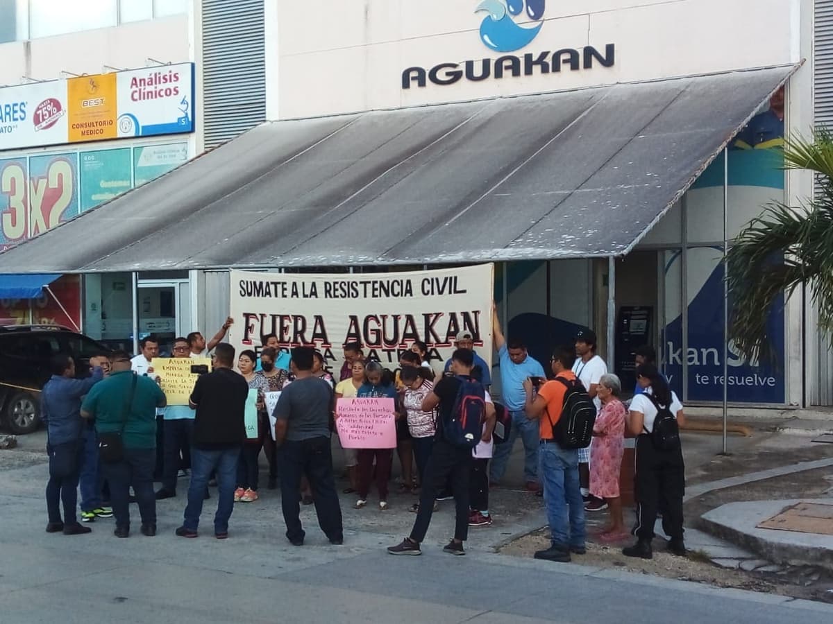 Ni los vecinos fueron: escasa asistencia a manifestación contra Aguakan