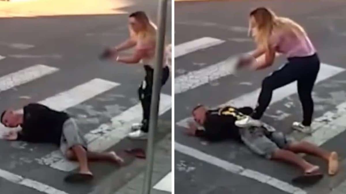 VIDEO: Mamá salva a su hija de un asalto y además logra lesionar al ladrón