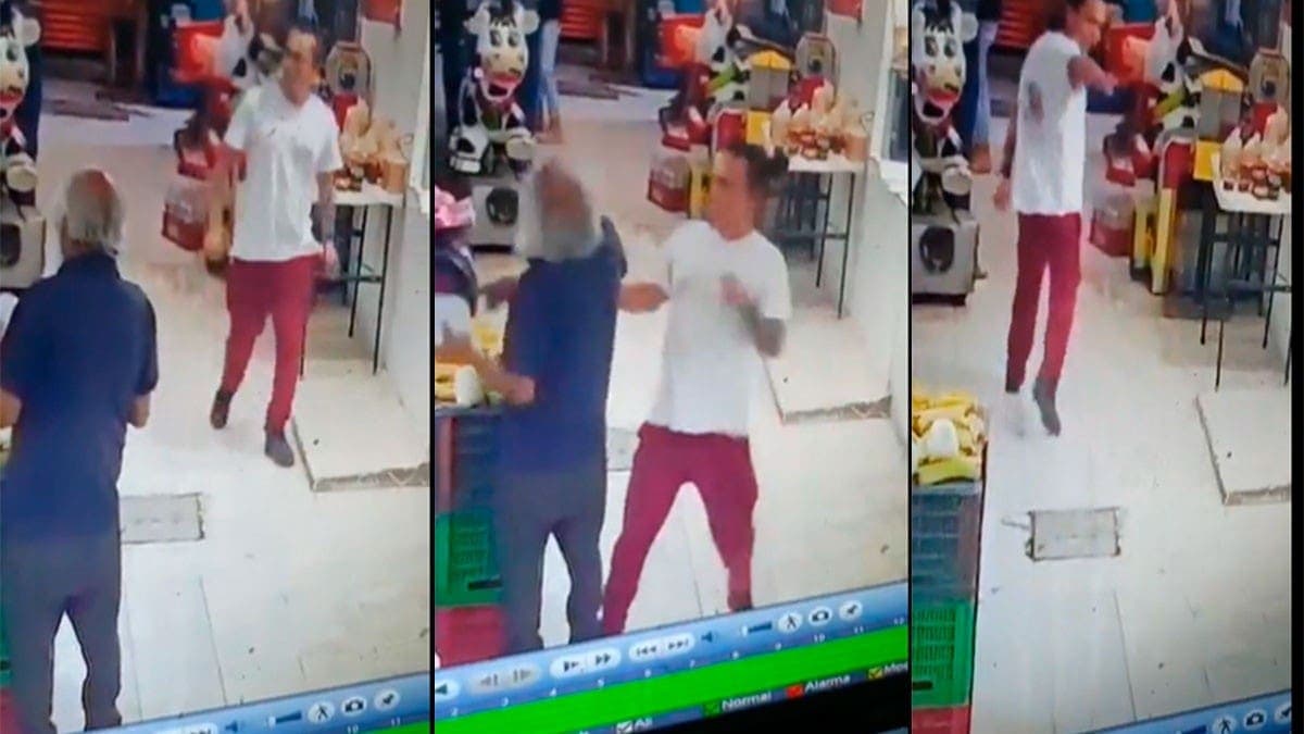 VIDEO: Sujeto golpea a abuelito que acomodaba productos en un mercado de Edomex