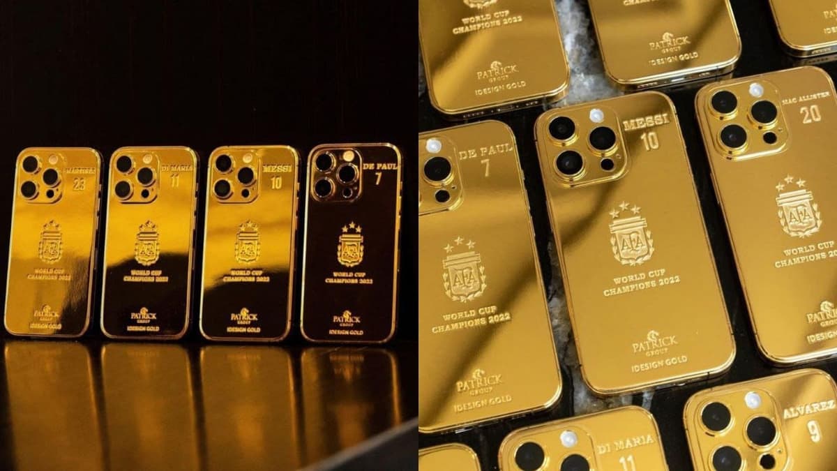 Messi regala teléfonos bañados en oro a sus compañeros de la selección