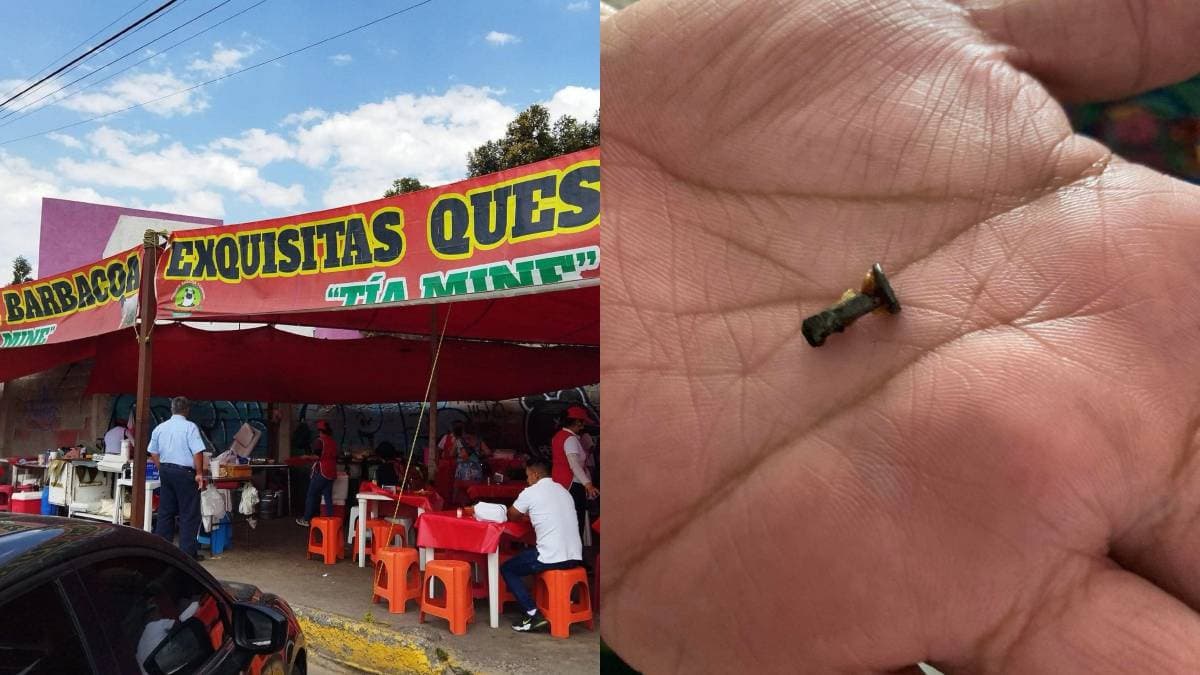 Usuaria denuncia establecimiento tras morder un clavo dentro de su taco