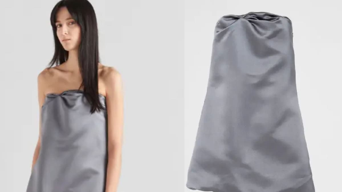 Prada vende vestido de 65 mil pesos y genera polémica por su parecido a una toalla