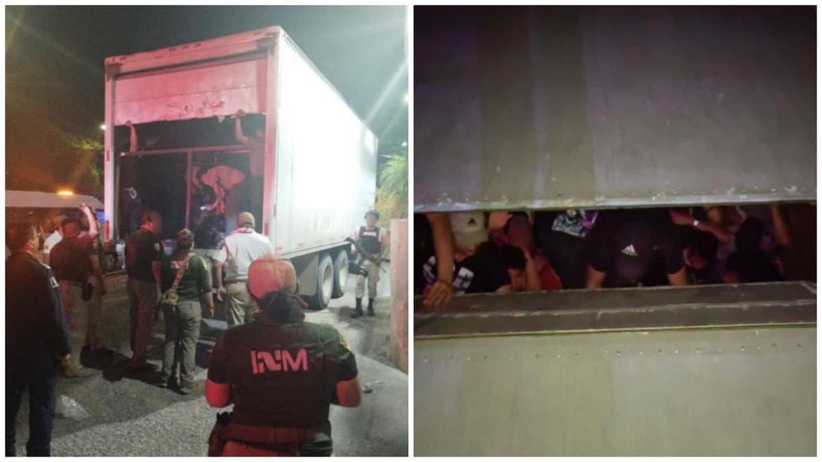 INM rescata a 175 migrantes de tráiler en Chiapas
