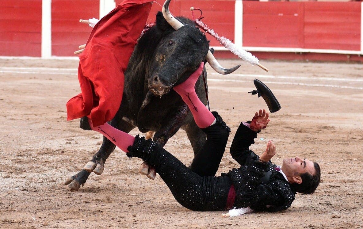 VIDEO: Torero recibe cornada que le perforó el pulmón en Aguascalientes