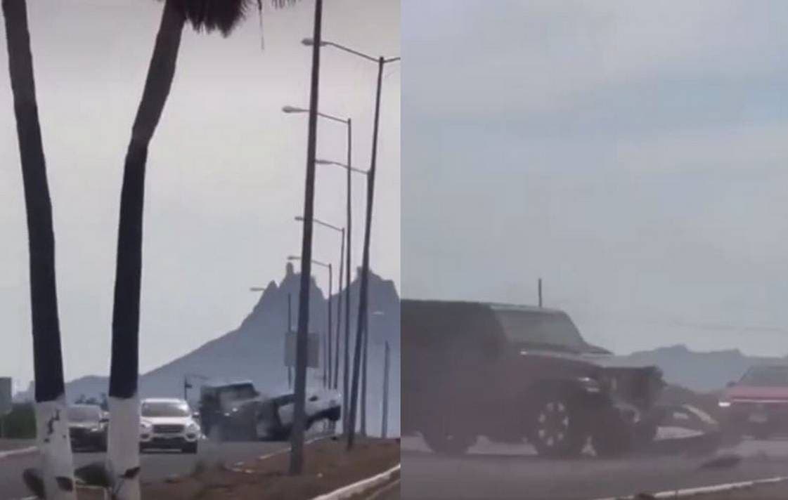 VIDEO: Conductor pierde la vida tras circular en sentido contrario y chocar con camioneta en Sonora