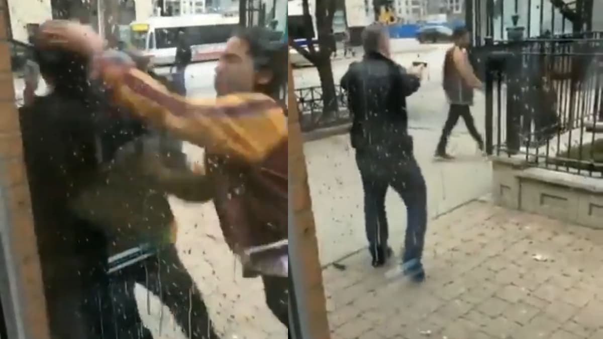 VIDEO: Sujetos agreden a adulto mayor y este saca un arma para defenderse