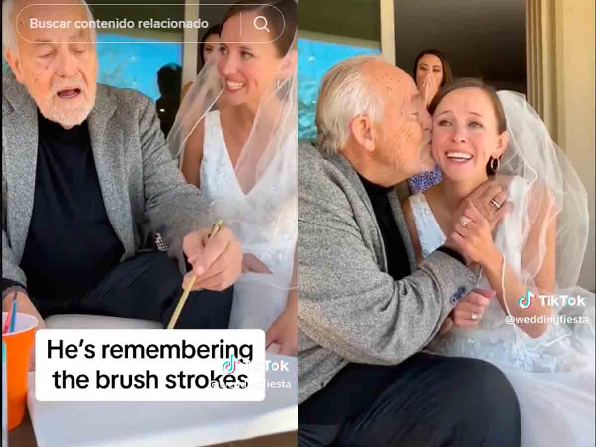 VIDEO: Papá con Alzheimer conmueve al reconocer a su hija en el día de su boda