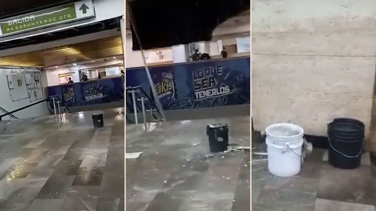 Video: Se desplomó el techo de la estación Eugenia del Metro CDMX